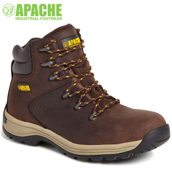 Apache AP315CM Brown Nubuck Water Resistant Hiker Boots (UK6-UK12)