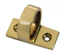 Carlisle Brass Ring Sash Lift (Horizontal Fix) (Polished Brass)