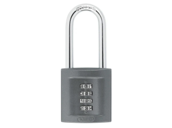 Abus 50mm Combination Padlock Die-Cast Body Long Shackle  (4-Digit)