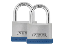 Abus 40mm Silver Rock 5 Twin pack Padlocks Abus 40mm Silver Rock 5 Twin pack Padlocks