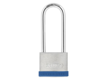 Abus 50mm Silver Rock 5 80mm Shackle Padlock Abus 50mm Silver Rock 5 80mm Shackle Padlock