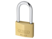 Abus 40mm Long Shackle Brass Padlock