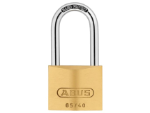 Abus 40mm Keyed Alike 6405 Longle Shackle Brass Padlock