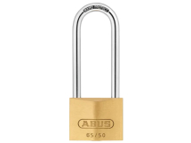 Abus 50mm Keyed Alike 6504 Longle Shackle Brass Padlock