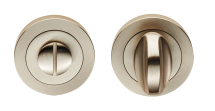 Turn & Release On Concealed Fix Round Rose (4.5 X 60mm Spindle) Nis (Satin Nickel)