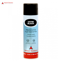 Aerosol Solutions Pro-Cote Satin Black Spray Paint 500ml