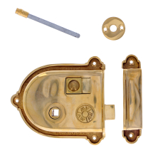 Alexander & Wilks Grange Rim Lock - Unlacquered Brass