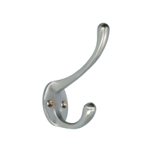 Alexander and Wilks Victorian Hat and Coat Hook - Satin Chrome