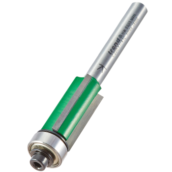 Bearing guided three flute trimmer 12.7mm diameter 25mm length Bearing guided three flute trimmer 12.7mm diameter 25mm length
