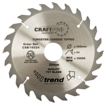 Trend Craft saw blade 134mm x 24 teeth x 20mm