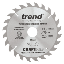 Trend Craft saw blade 180mm x 24 teeth x 30mm