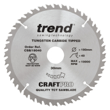 Trend Craft saw blade 180mm x 30 teeth x 30mm