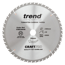 Trend Craft saw blade 300mm x 48 teeth x 30mm