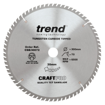 Trend Craft saw blade 300mm x 72 teeth x 30mm