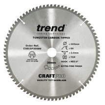 Trend Craft saw blade aluminium and plastic 305 x 80 teeth x 30