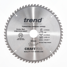Trend Craft saw blade crosscut 216mm x 60 teeth x 30mm thin