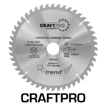 Trend Craft saw blade crosscut 250mm x 24 teeth x 30mm thin
