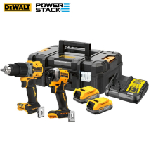 18V XR Brushless G3 Compact Twin Kit (DCD805 + DCF850) With 2 x Compact Powerstack Batteries