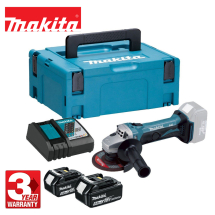 Makita DGA452RTJ 18v LXT Angle Grinder 115mm inc 2x 5.0Ah Batteries Makita DGA452RTJ 18v LXT Angle Grinder 115mm inc 2x 5.0Ah Batteries