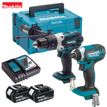 Makita DLX2145TJ 18V LXT 2 Piece Combi Drill and Impact Driver Kit with 2 x 5.0Ah Batteries