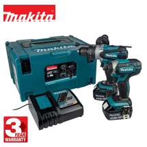 Makita DLX2145TJ 18v Cordless Twin Kit DHP458 Combi Drill & DTD152 Impact Driver inc 2x 5.0Ah Batts Makita DLX2145TJ 18v Cordless Twin Kit DHP458 Combi Drill & DTD152 Impact Driver inc 2x 5.0Ah Batts