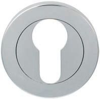 Escutcheon - Euro Profile On Concealed Fix Round Rose To Suit Sw4123X/Sss Only
