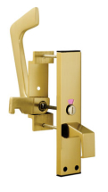 Disabled Toilet Handle Set - Gold Anodised Aluminium
