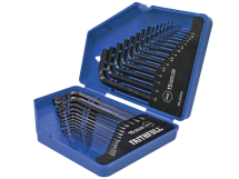 Faithfull Metric/Imperial Hex Key Set, 30 Piece (0.7-10mm 0.028-3/8in)