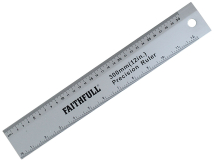 Faithfull FAIRULE300 Aluminium Rule 300mm /12in