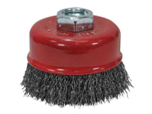 Faithfull Wire Cup Brush 80mm M14x2, 0.30mm Steel Wire