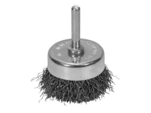 Faithfull Wire Cup Brush 50mm x 6mm Shank, 0.30mm Wire
