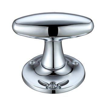 Extended Oval Mortice Knob Furniture  60mm Rose dia.