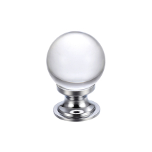 Glass Ball Cabinet Knob - Plain 25mm