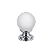 Glass Ball Cabinet Knob - Frosted 25mm