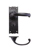 Traditional Lever on Bathroom Backplate - 6inch