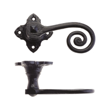 Curly Tail Lever on Square Rose - 2inch
