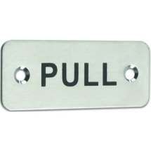 30 X 75mm Pull Symbol Sign