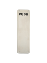 300 X 75mm Finger Plate - Push