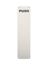 350 X 75mm Finger Plate - Push
