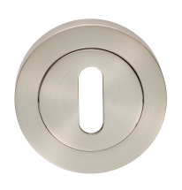 Escutcheon - Lock Profile On Concealed Fix Round Rose Satin Nickel