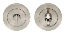 Turn & Release On Concealed Fix Round Rose Satin Nickel