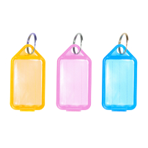 Mixed Colours Coloured Key Tags - Pack of 6