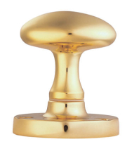 Victorian - Mortice Knob Oval Otl (Polished Brass)