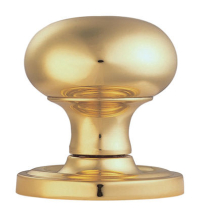 Victorian - Mortice Knob Mushroom (Concealed Fix) Otl (Polished Brass)