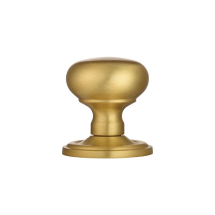 Victorian - Mortice Knob Mushroom (Concealed Fix) Osa (Satin Brass)