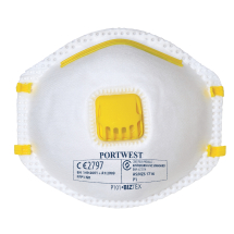 Portwest P101 - FFP1 Valved Respirator - White (Box of 10)
