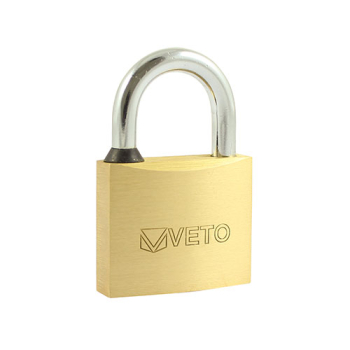 40mm Veto Brass Padlock - Single