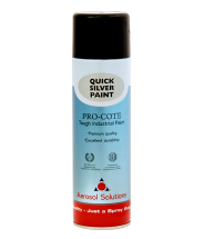 Aerosol Solutions Pro-Cote Silver Industrial Paint 500ml