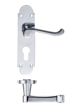 Project Oxford Lever on Europrofile Lock Backplate - 168mm x 42mm