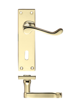 Project Victorian Scroll Lever on Lock Backplate - 150mm x 40mm